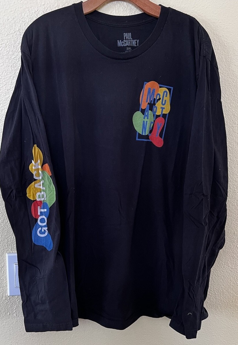 Paul McCartney Got Back tour long sleeve black t shirt concert