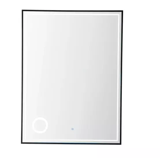 James Martin Vanities Tampa 39-3/8 x 29-1/2 Framed Bathroom Mirror Matte  Black