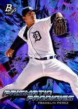 2018 Bowman Platinum Franklin Perez Prismatic Prodigies Purple #PPP-6 -/250 