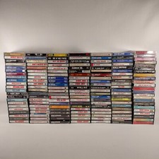 Lot of 155 50's-90's Rock, Blues, Folk Tape Cassettes