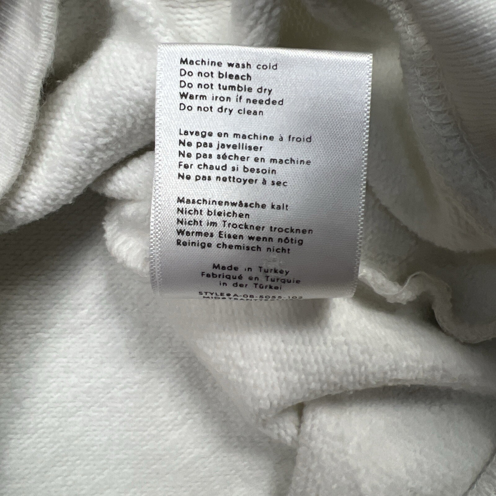 Anine Bing David Bowie Sweatshirt Terry O'Neill Sz XS White image 9