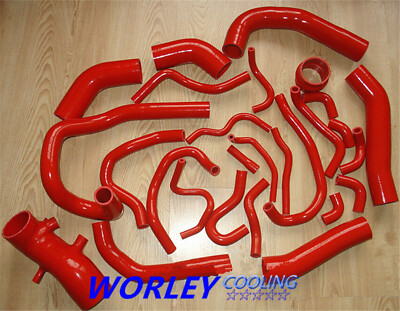 Hose for radiator ANCILARRY INDUCTION intercooler for SUPRA MK3 MA70 7M-GT RED