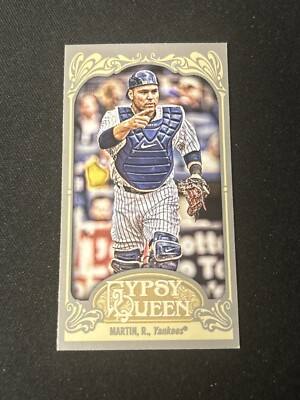 2012 Topps Gypsy Queen Mini Straight Cut Back Russell Martin #5