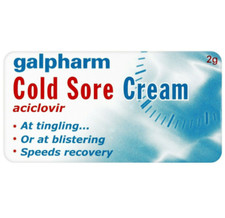 Galpharm Cold Sore Cream 2g 5% Tingle Lip Herpes Virus Blister