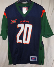 Inaugural XFL Seattle Dragons 2020 Football Jersey WWE Vince McMahon Sz L NWT