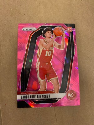 2024-25 Panini Prizm - Zaccharie Risacher #265 Pink Ice Prizm (RC) Atlanta Hawks