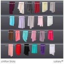 Stola zum Brautkleid/Abendkleid Satin oder Chiffon viele Farben Sommer Sale