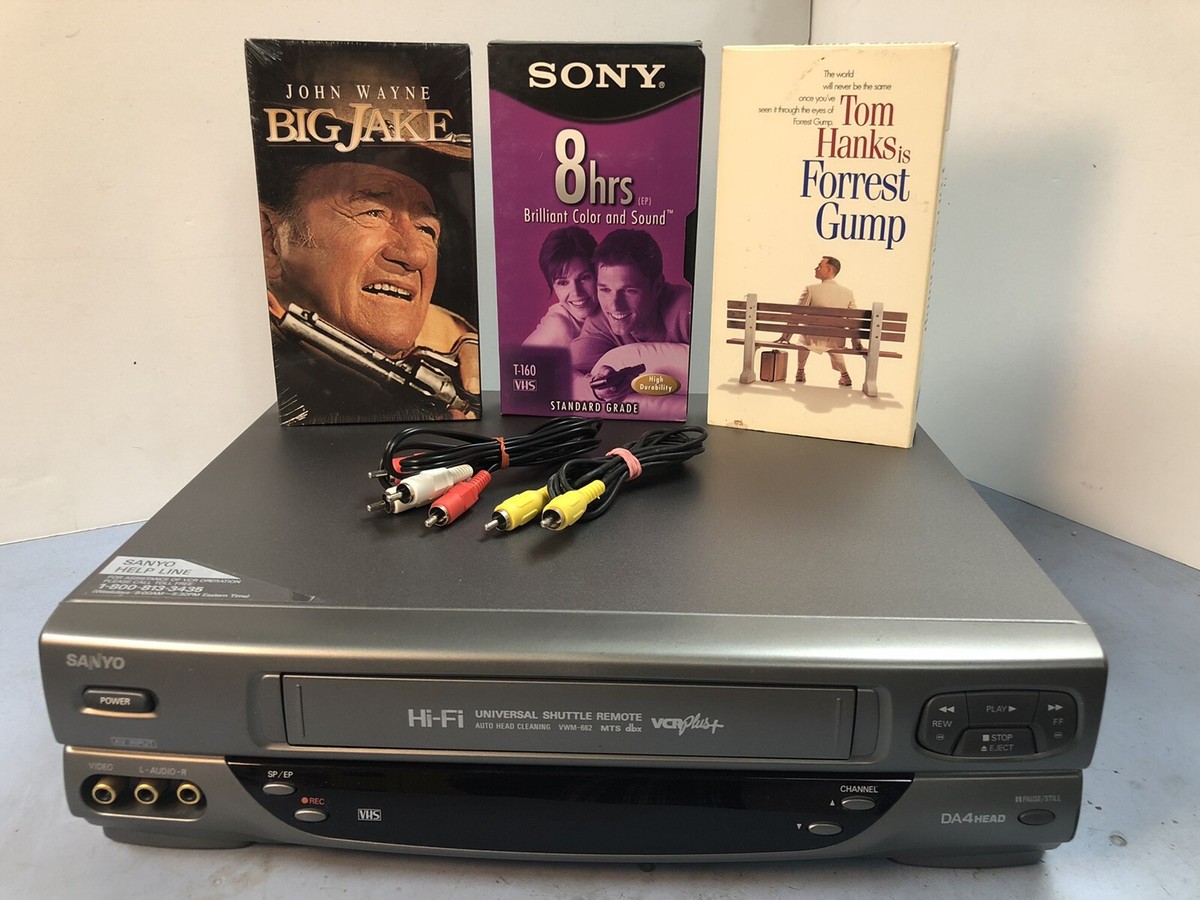 Sanyo VCR Player Recorder VWM-662 HIFI 4 Head Tested No Remote