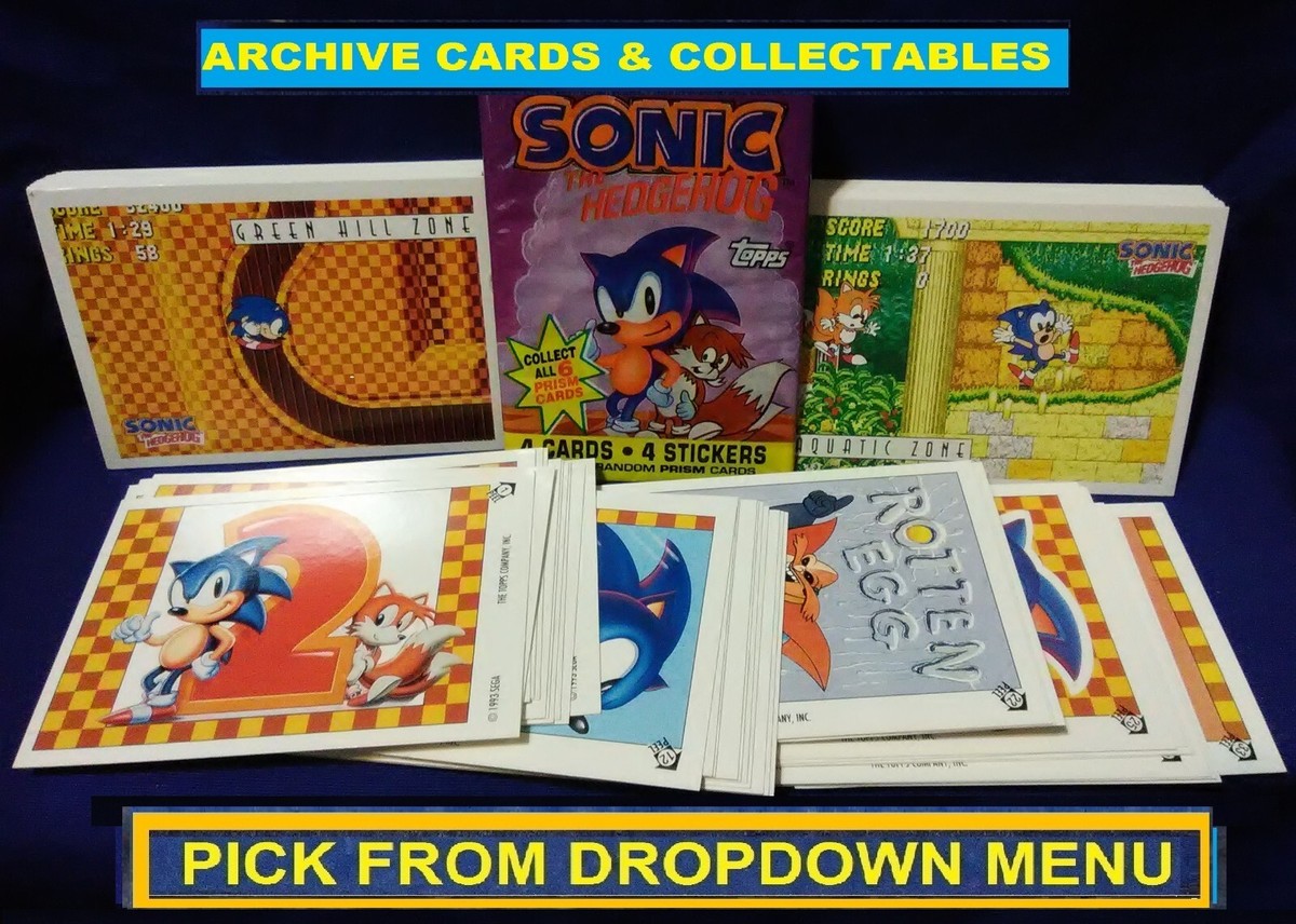 1993 Topps Sonic the Hedgehog trading Cards & Stickers You-Pick-1