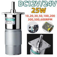 42GA775 High Torque Metal Gearbox Motor 25W 10-600RPM DC 12V/24V Micro Gearmotor
