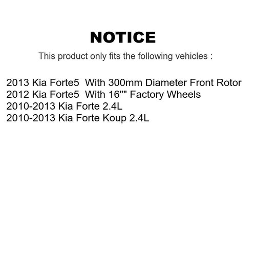 PowerStop Rotor Kit | 2014–2016 Kia Forte5 (SC6503)