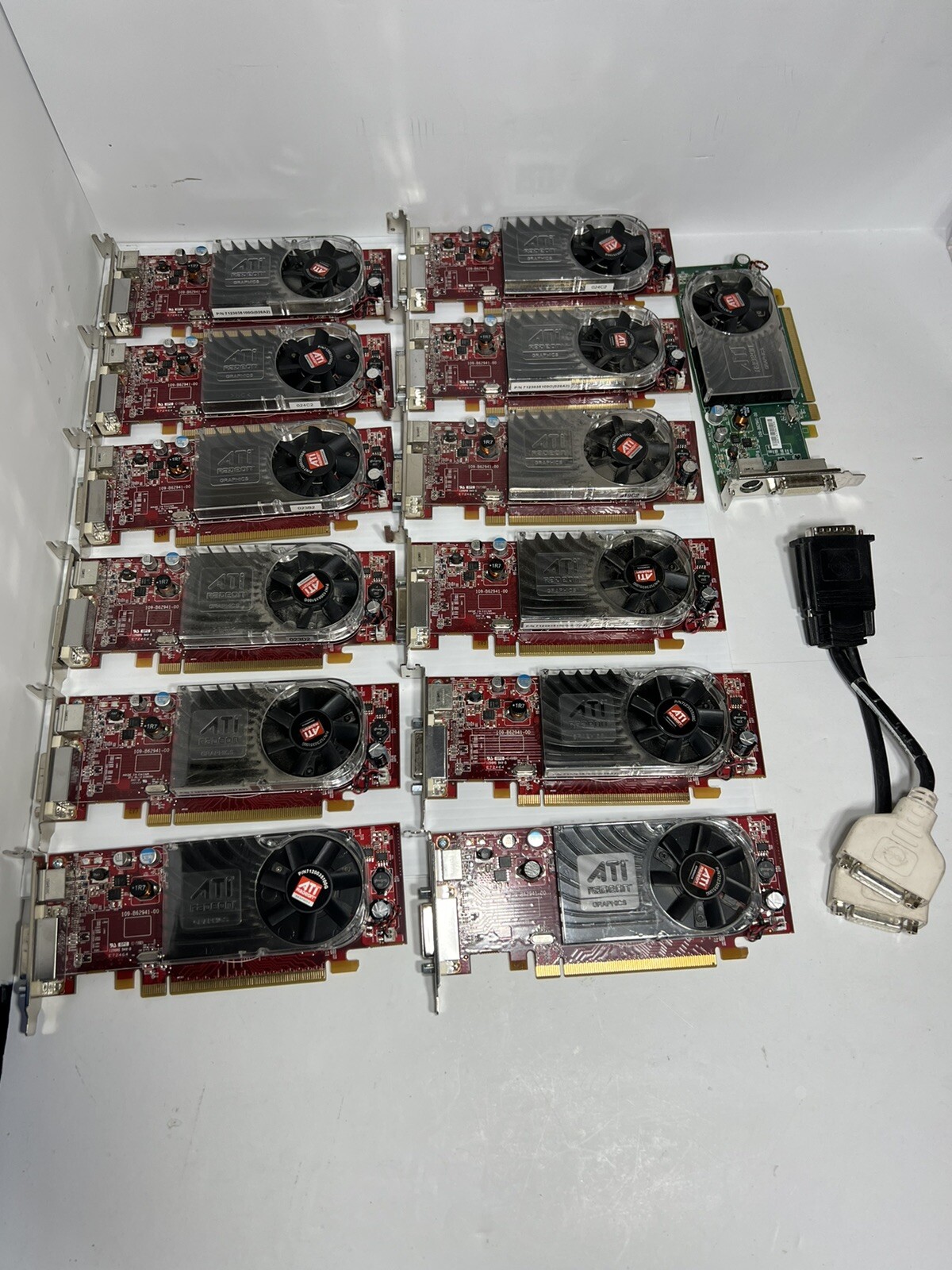 Lot of 13 ATI Radeon HD 3450 PCIe Graphics Video Card AMD B629 DMS-59  S-Video | eBay