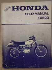 Honda XR500 Shop Manual,M.deTaller,Werkstattbuch,Manuale d'officina,Original '79