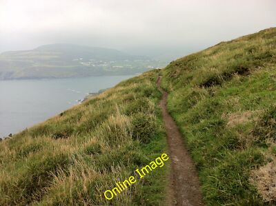 Photo 12x8 Coastal path on Meaynll Hill Cregneash Above Port Erin c2012