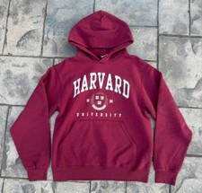 Vintage 00s Harvard University Pullover Hoodie Size Small