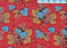 HTF OOP Kaffe Fassett FreeSpirit Philip Jacobs Layered Leaves PJ26 - Rust 1/2 YD