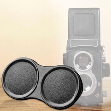 TLR bay lens cap for Rollei Rolleiflex T Yashica 124 Minolta autocaord Blac  ^~