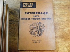 CAT Caterpillar 1676 TRUCK ENGINE PARTS BOOK 54B1-UP