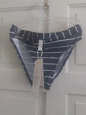 Esprit Bikini Briefs  Uk 10 Navy Blue White S...