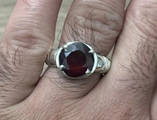 Natural Red Ruby Ring Unheated Untreated Ruby Chritmas Gift Sterling Silver 925
