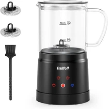 Milk Frother and Steamer，4-in-1 Electric Milk Steamer Automatic LED Touch Screen