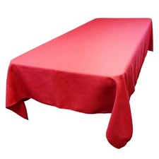 60 x 120 Inch Rectangular SimplyPoly Polyester Tablecloth In 32 Colors