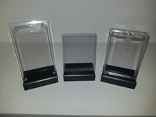 Photo/Postcard/Trading Card Stand - Black Satin Lacquer