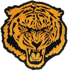 Angry Tiger Ears Down 9.5 x 9 Inch Back Patch IV3524 LD1