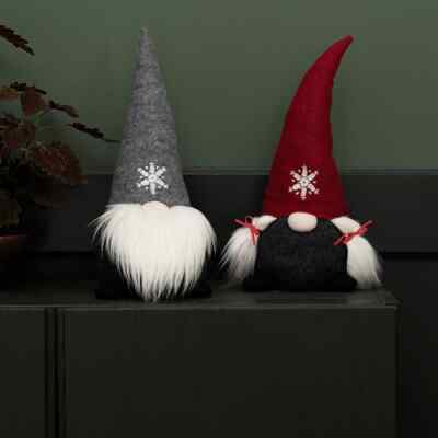 Ikea Vinter 2020 Xmas Weihnachten Gonk Mrs Santa Wichtel Deko ROT 35cm hoch