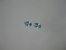 Matched W 3.1x L 5 MM. Natural Blue Zircon Oval Weight .72 Carat Loose Gemstones
