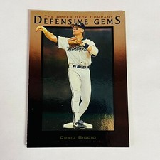 1997 MLB Baseball Upper Deck #142 Defensive Gems Craig Biggio