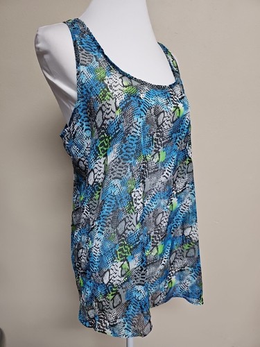 MILEY CYRUS MAXAZRIA Women's Blouse Top Sleeveless Round Neck Multicolor.Size L - Picture 6 of 13