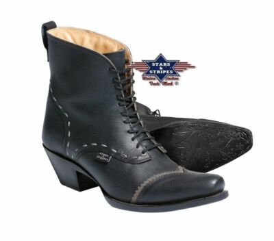 Stars und Stripes Westernstiefel Damenstiefel Ashley Black Größe 38