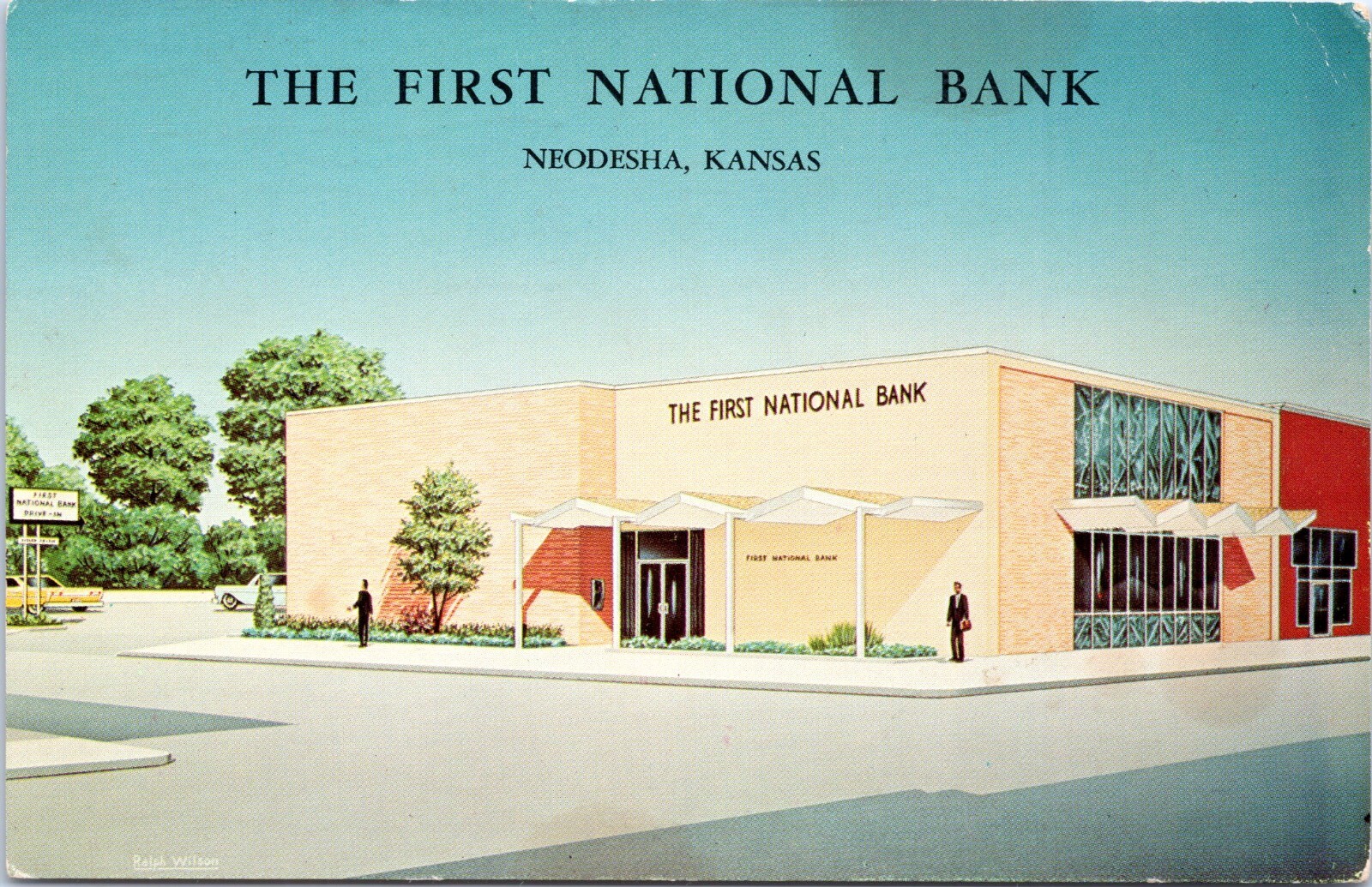 First National Bank, Neodesha, Kansas 1969 Chrome Postcard eBay