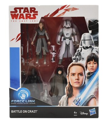 Star Wars The Last Jedi Force Link - Battle on Crait Actionfiguren Set