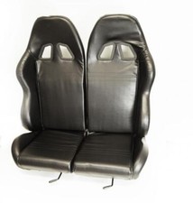 SEDILE BUGGY GO KART DOPPIO, SEDILE A SECCHIO UNIVERSALE, CON BINARI