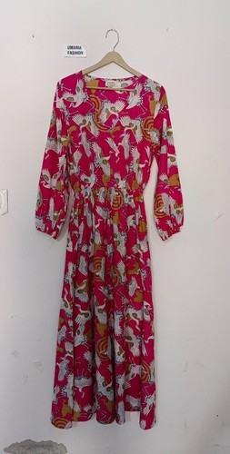 Block print Dress,Indian Cotton Dress,NooWork,Cotton Indian Dress,Handblock Prin - Picture 8 of 16