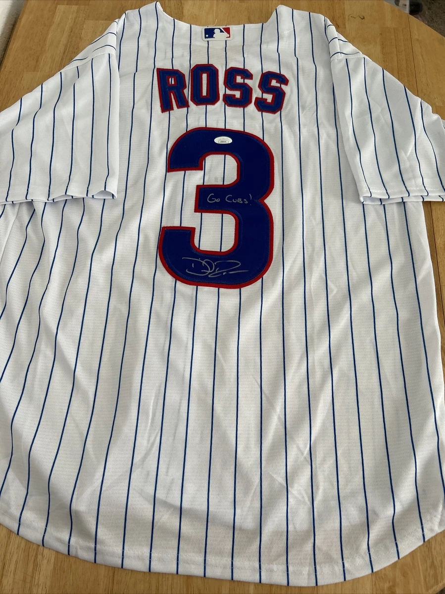 David Ross Chicago Cubs Autographed Jersey With Inscription JSA Certified