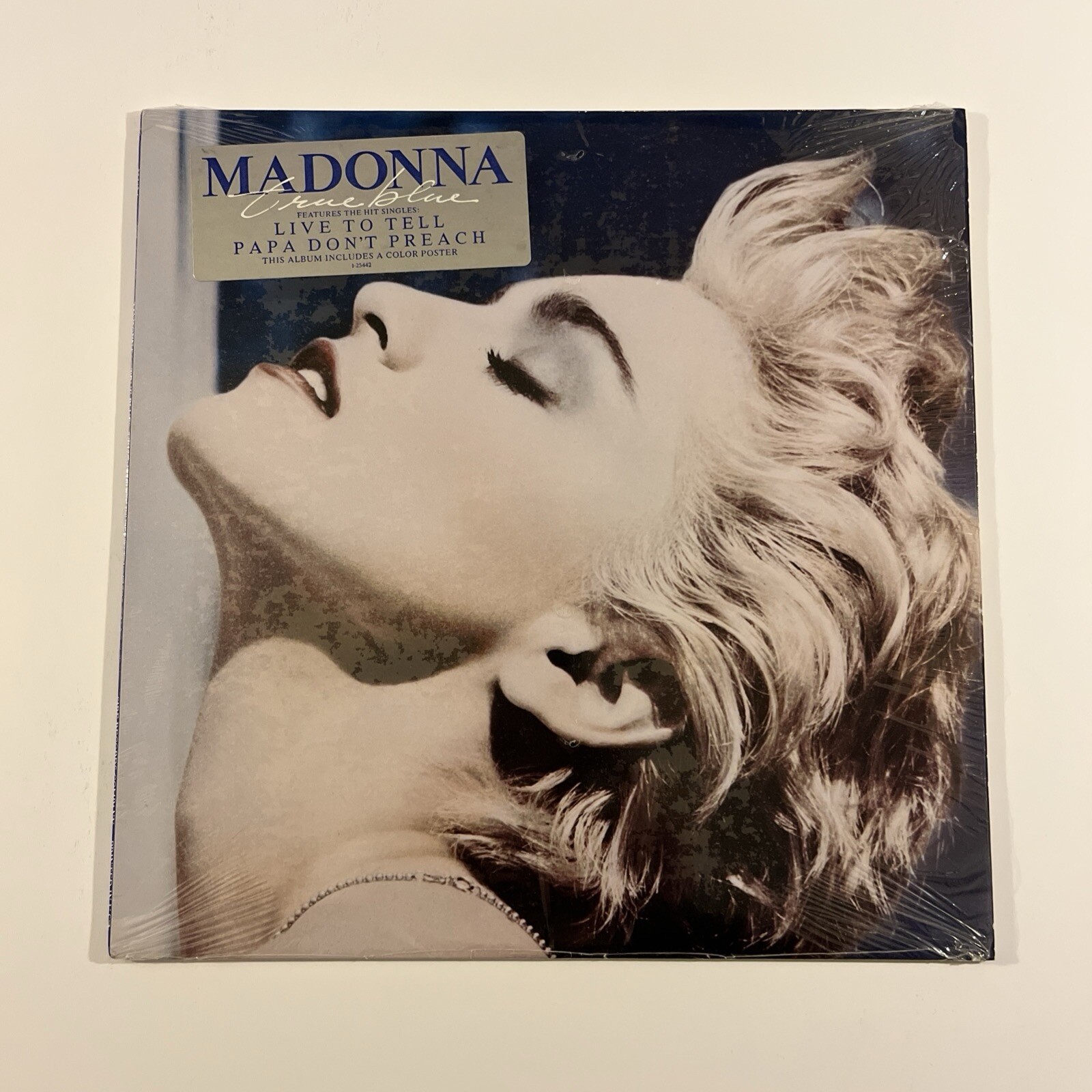 Madonna ~ True Blue 1986 US Sire 9-25442-1  inner sleeve lyrics and poster