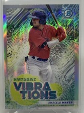 Marcelo Mayer 2022 Bowman Chrome Virtuosic Vibrations Refractor #VV-1 Red Sox