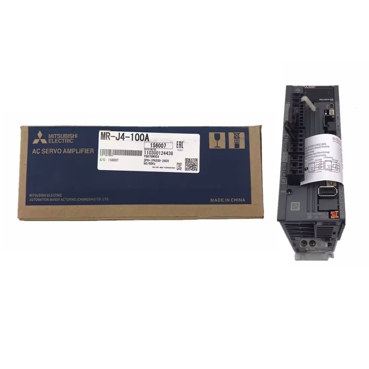 新品 三菱MRーJ4ー100A（MITSUBISHI MR-J4-100A-RJ 1 PHASE, 200