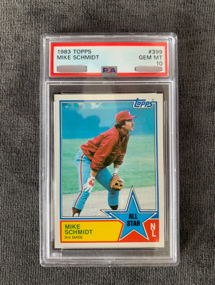 MIKE SCHMIDT 1983 TOPPS PHILLIES PSA 10 Gem Mint Philadelphia