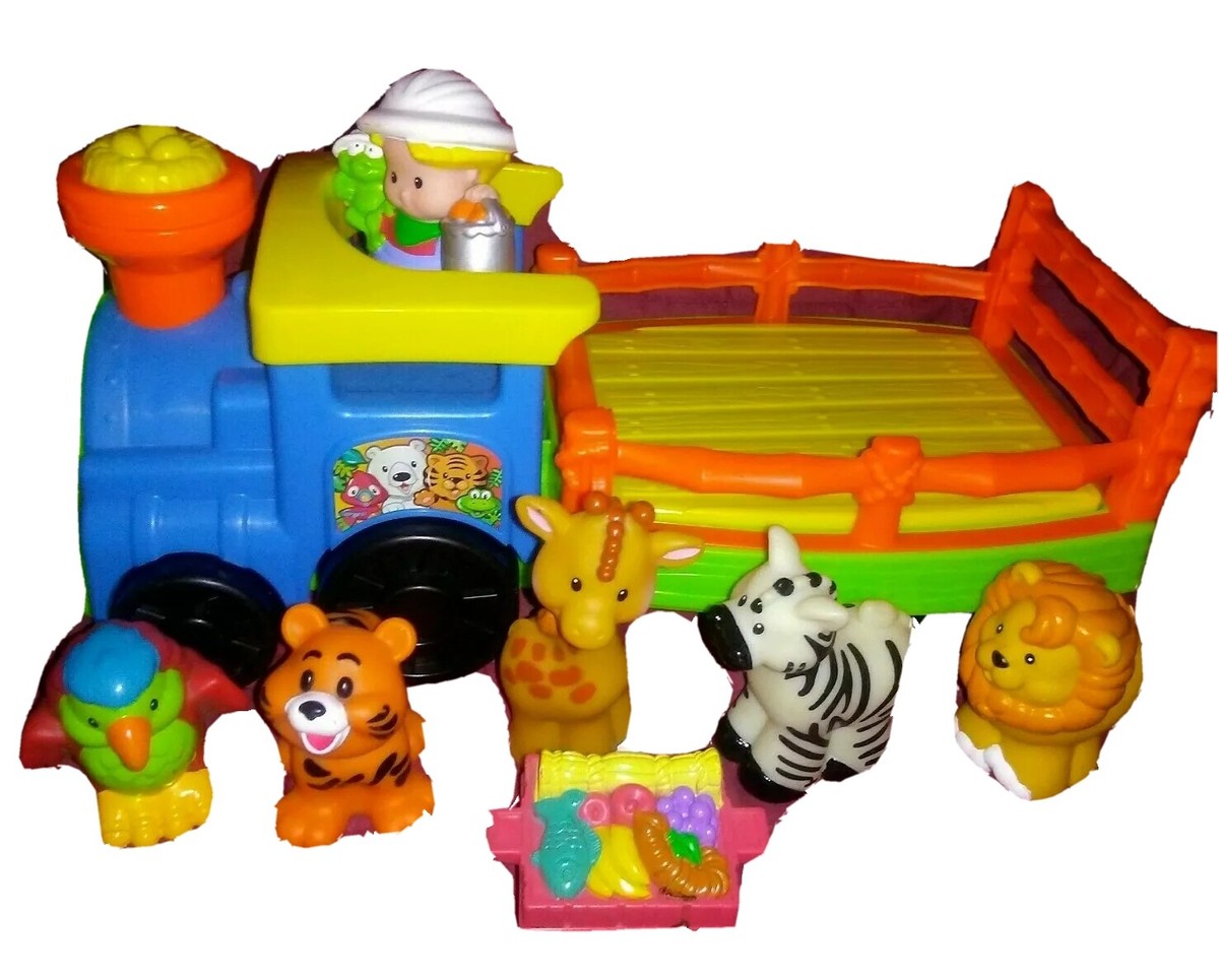 Fisher Price Little People Choo-Choo Zoo Train 5 Animals Food