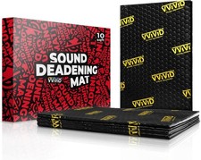 Premium Double Density Car Sound Deadening Mat, 2mm Thick Butyl 10 Sq/Ft
