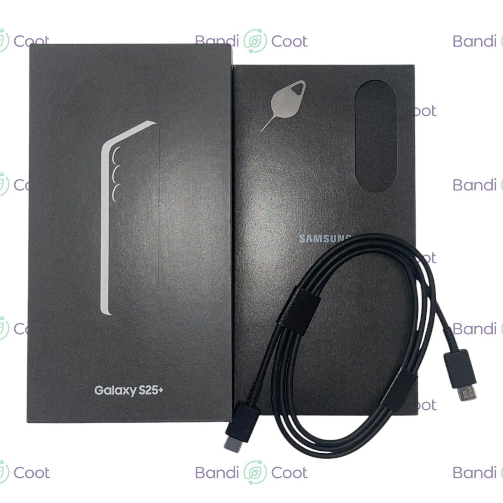 Samsung Galaxy S25+ scatola vuota originale - cavo di ricarica e pin SIM opzionale foto 2