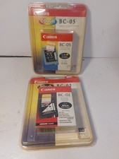 Canon Printer Cartridges, BC-02 BC-05, Sealed EXPIRED
