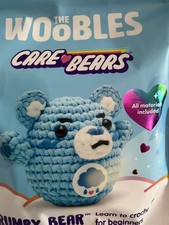 The WooBles Care Bear Grumpy Bear Crochet Kit Sealed Blue Crafts DIY Sew