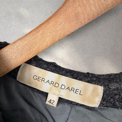 Gerard Darel Gray Tweed Shift Dress Office Business Sz 42 US 10 | eBay