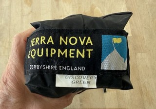 Bivvy Bag Terra Nova 51gm Inc Bag Never Used Covers Head With Zip Fastner In/out