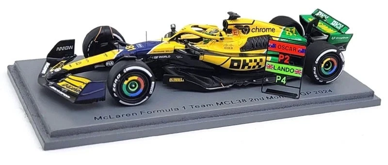 MODELLINO AUTO 1:43 SPARK F1 MCLAREN MCL38 OSCAR PIASTRI MONACO GP 2024 DIE CAST - Immagine 2 di 4